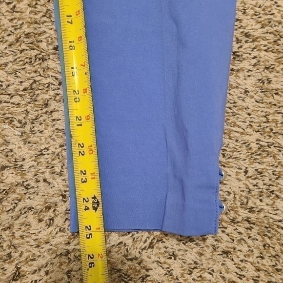 Hearts of Palm Women's Lilac You A lot Petite Blue Pants Elastic Waist Size 10 - Picture 11 of 11